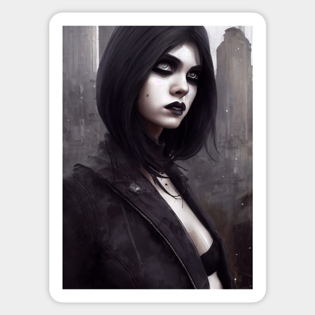 Goth Girl Sticker by The Multiverse is Female
